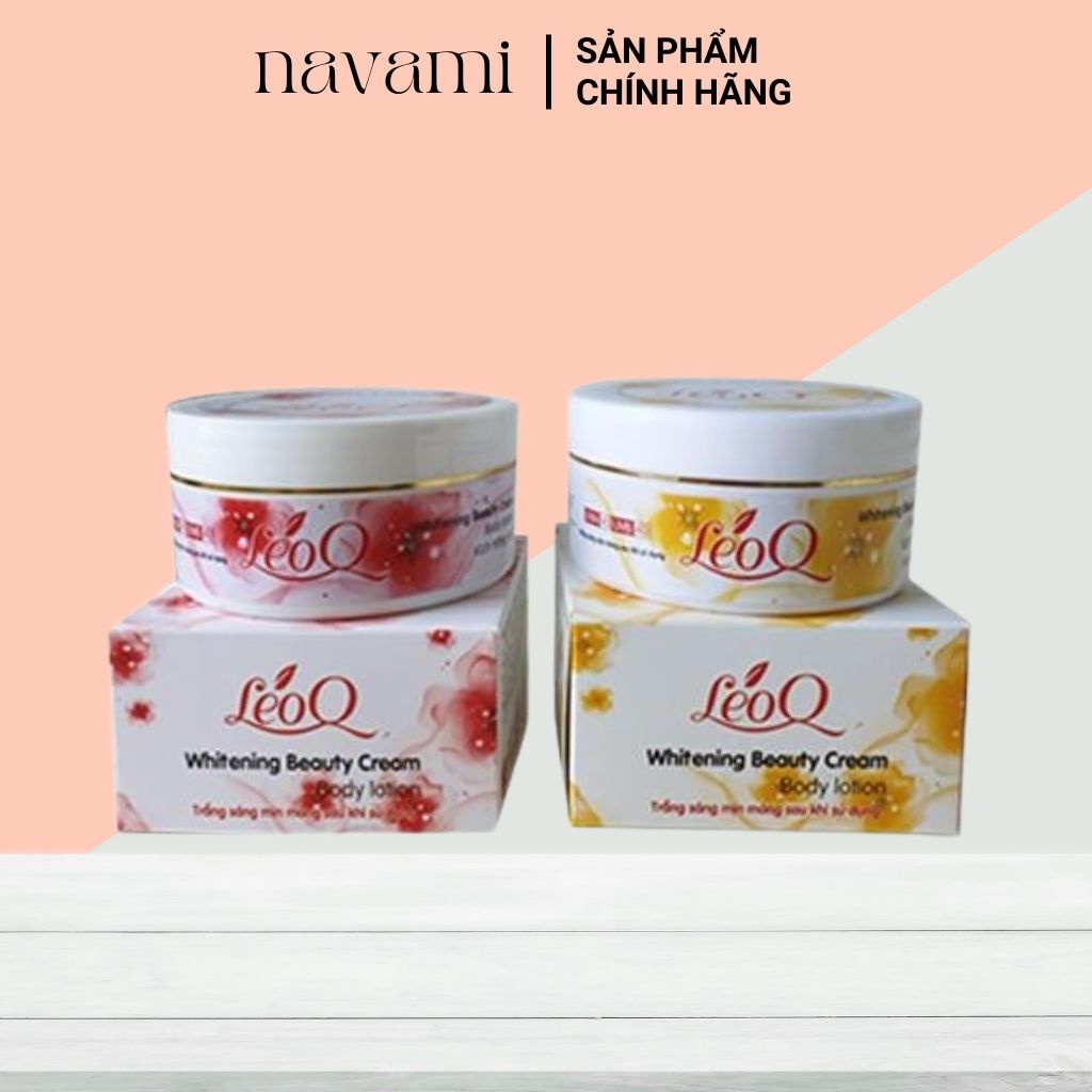 Kem body dưỡng trắng da toàn thân chống nắng LeoQ Whitening Beauty Cream 200ml