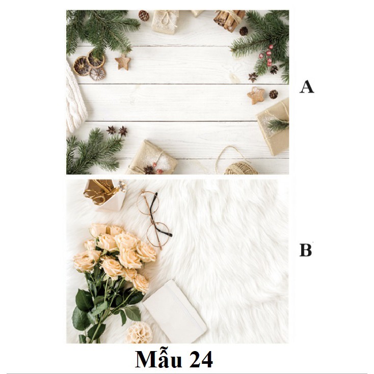 Phông Nền Chụp Ảnh, Thảm Chụp Ảnh 3D 2 Mặt Bìa Cứng Kháng Nước Hình 3D In Sắc Nét Mẫu 24
