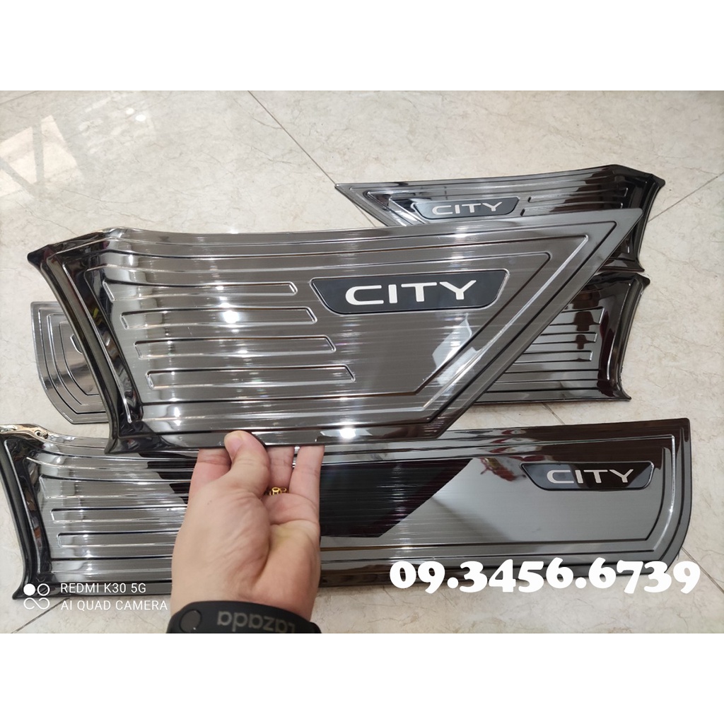 Ốp tapli titan xe Honda City đời 2014 đến 2022 + tặng kèm keo tăng dính