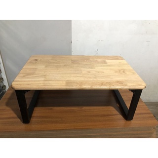 Bàn làm việc, bàn học, bàn ăn gấp gọn {GIÁ TẠI XƯỞNG} chân sắt ngồi bệt gỗ cao su chân chữ U