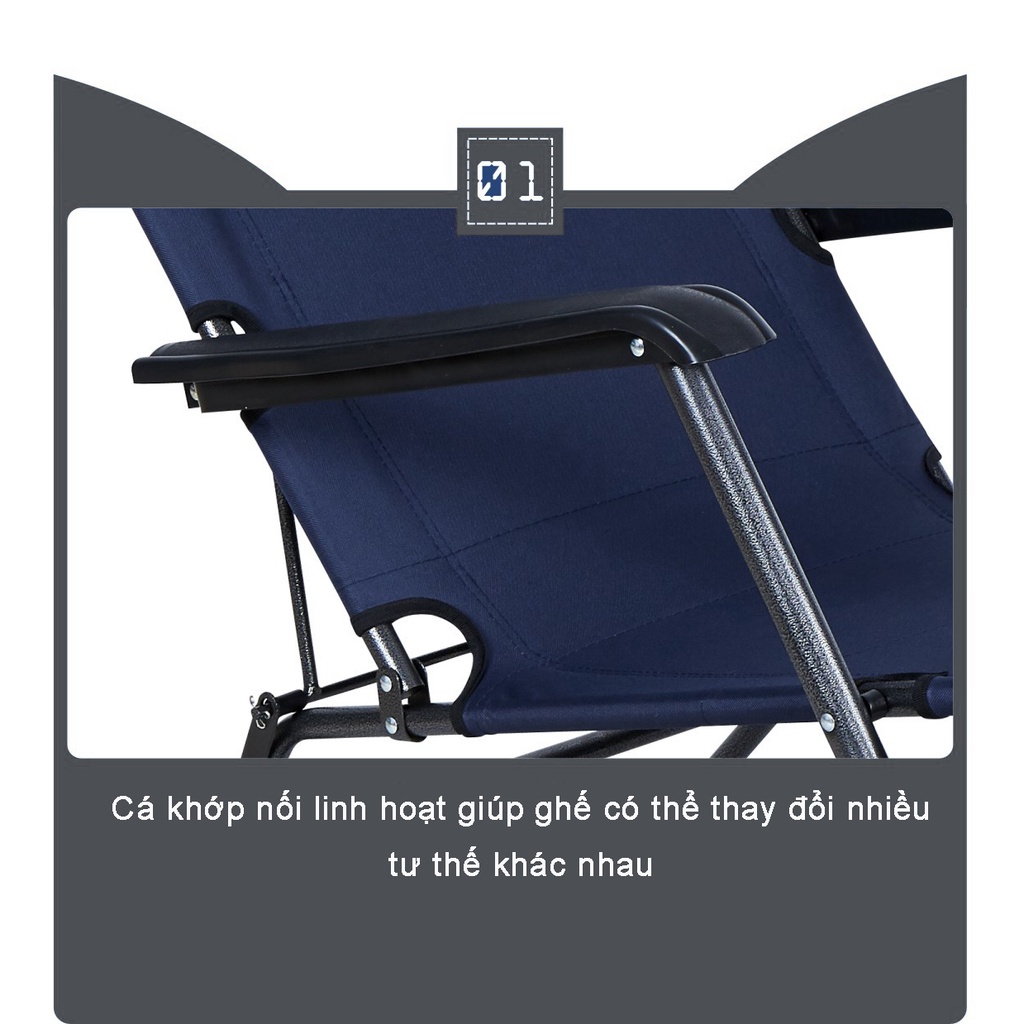 Ghế gấp thư giãn, ghế gấp giường, ghế nghỉ văn phòng