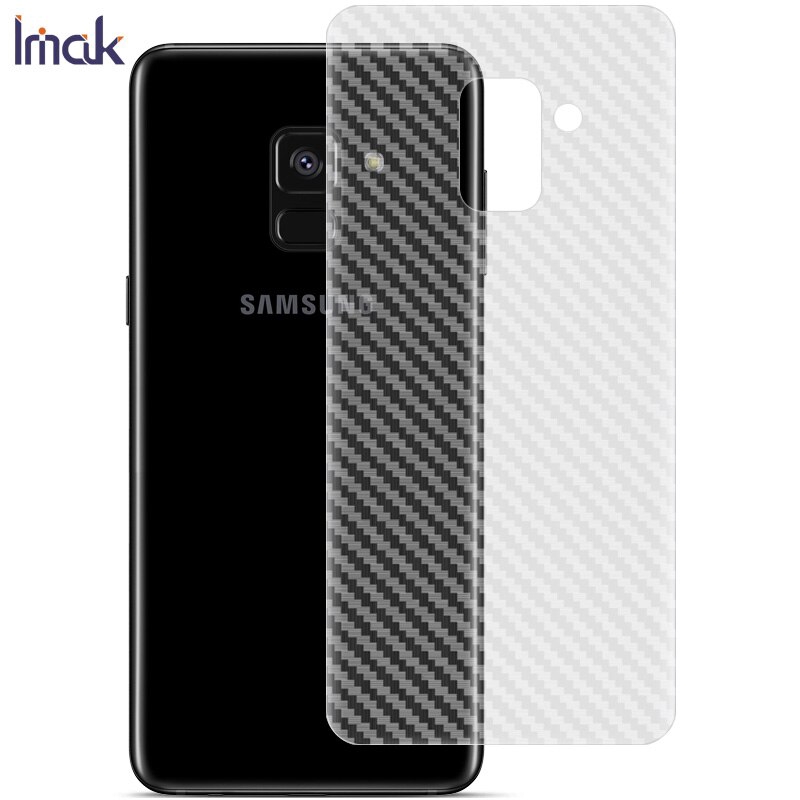 Miếng Dán Sợi Carbon Bảo Vệ Mặt Sau Điện Thoại Samsung Galaxy A8 Plus 2018 A8 +