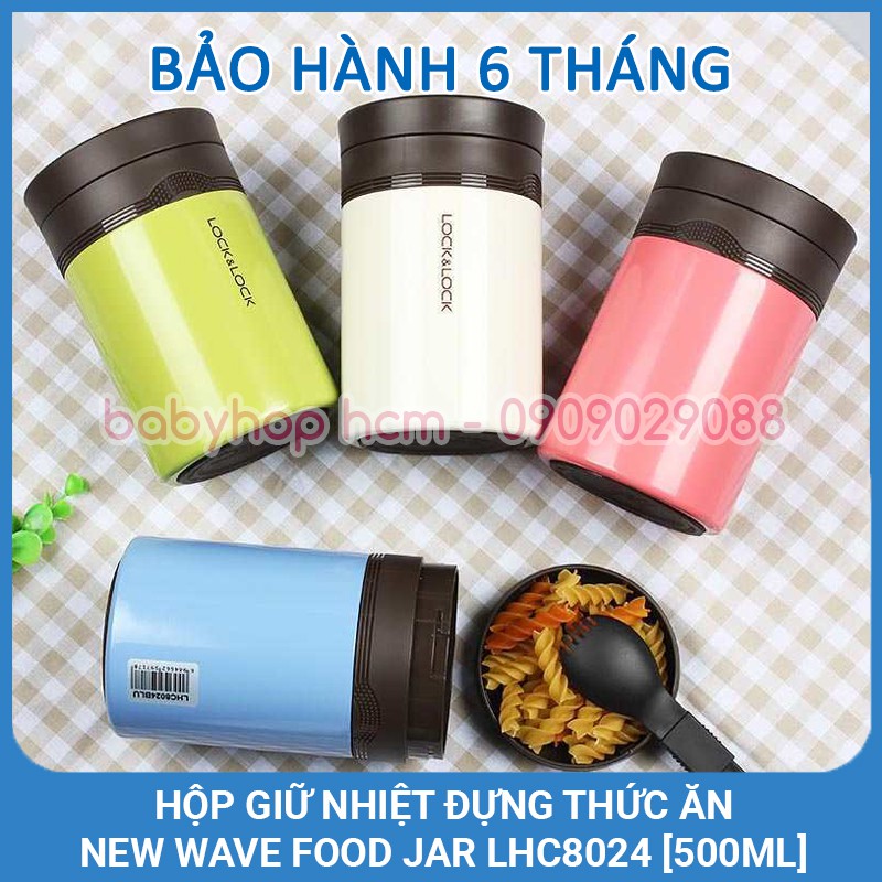 Hộp Giữ Nhiệt Đựng Thức Ăn Lock&Lock New Wave Food Jar LHC8024 [500ML]