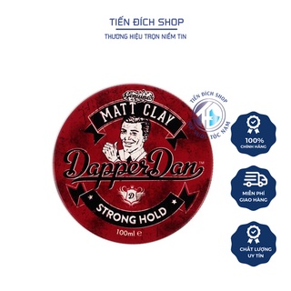  Sáp vuốt tóc Dapper Dan Matt Clay 100ml cao cấp Anh Quốc + Lược Texture 