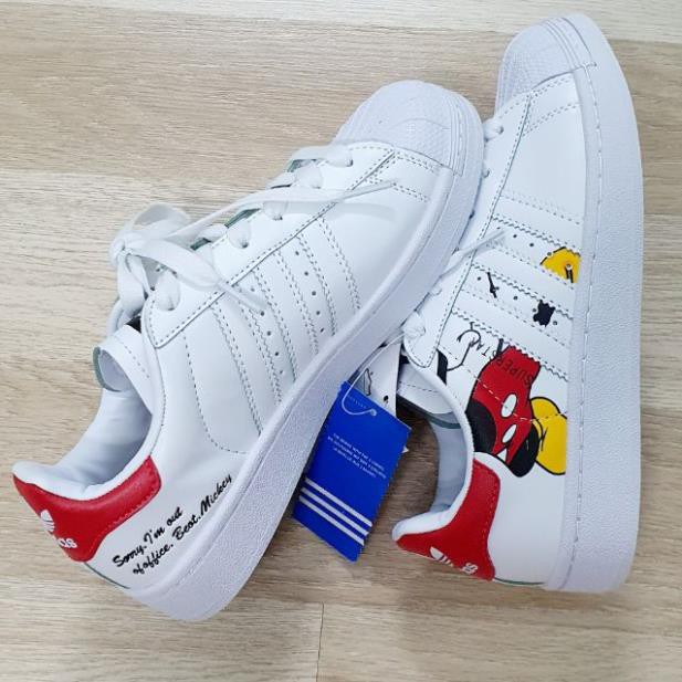 SẴN Giày Adidas Mickey Mouse Superstar BH 2 Năm 2020 New Có Sẵn . * '