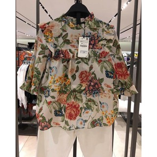 Sơ mi hoa Zara auth