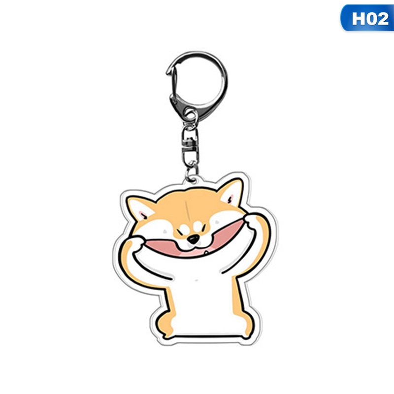 CUSTOM Móc Khóa Acrylic Hình Chú Chó Đáng Yêu
