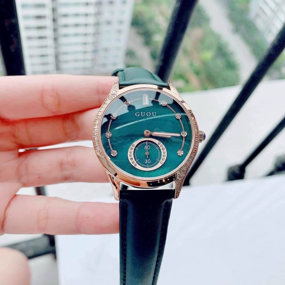 Đồng hồ Guou nữ cao cấp - mặt shapphire chống xước