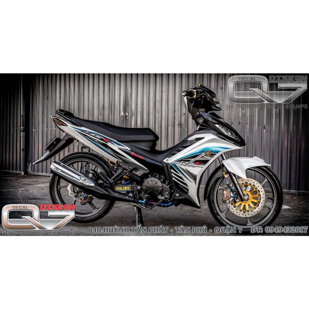 TEM RỜI EXCITER 2011 LC TRANG XANH ĐEN