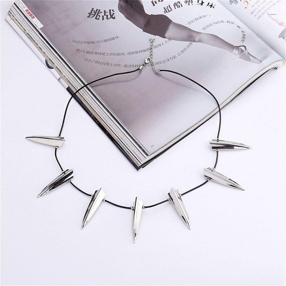 Vòng cổ Mặt Báo Đen Phong Cách Punk Dành Cho Tiệc Halloween