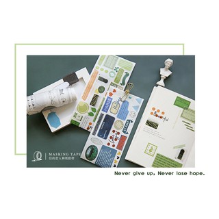 Băng dính trang trí washi tape bản lớn dành cho planner và bullet journal WX005