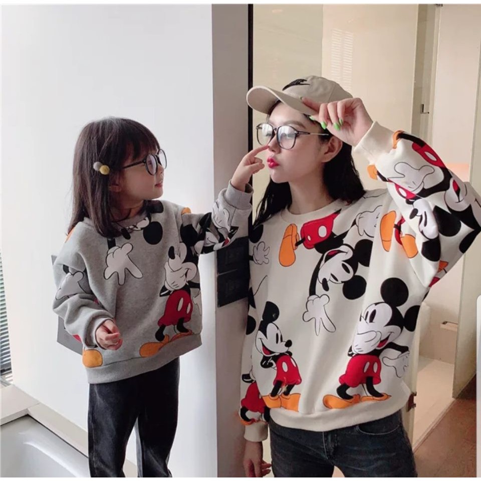 Áo nỉ đôi mẹ và bé cực đẹp