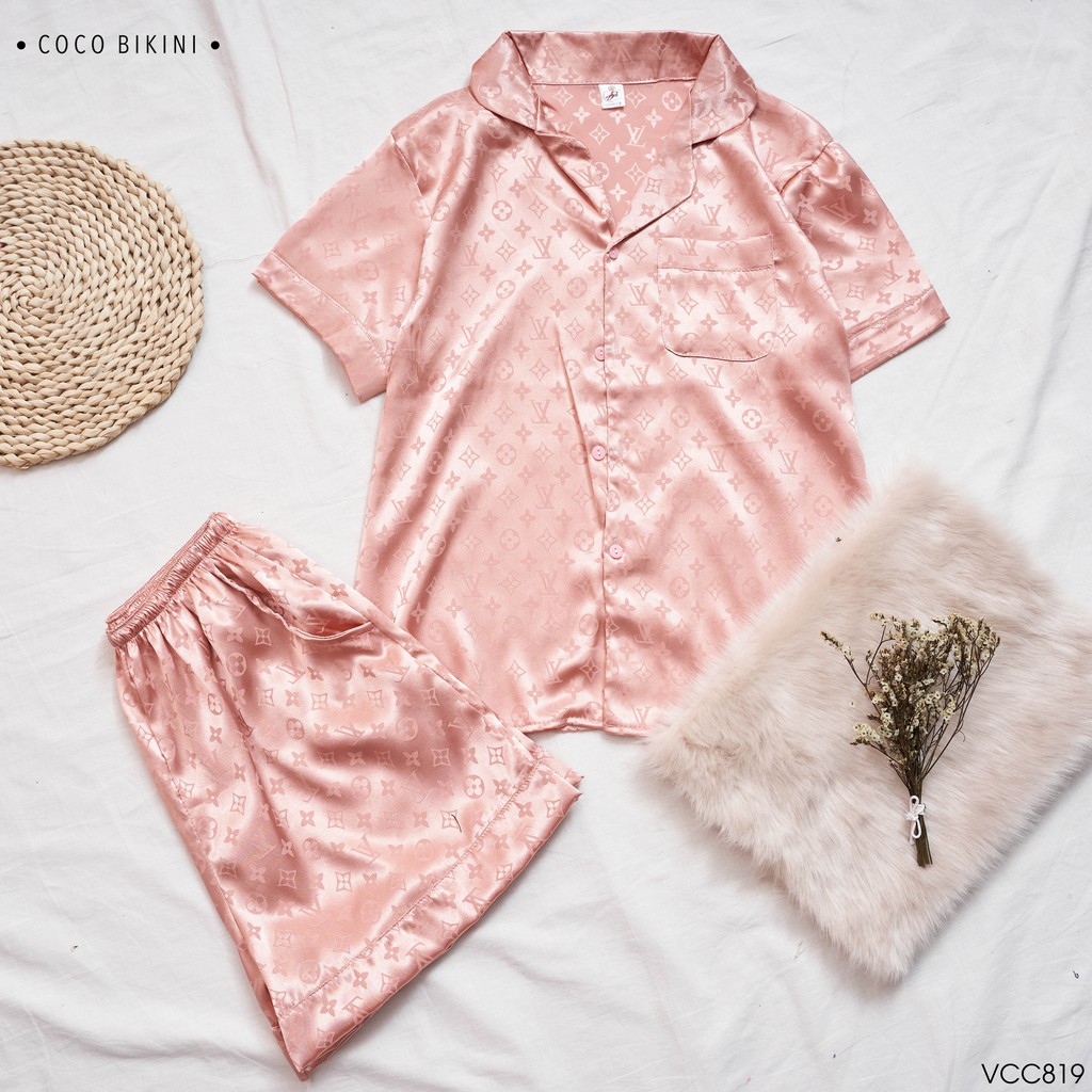 𝑪𝑶𝑪𝑶 𝑩𝑰𝑲𝑰𝑵𝑰 Bộ Đồ Ngủ - Đồ Mặc Nhà Lụa Gấm ( VCC819 ) | BigBuy360 - bigbuy360.vn