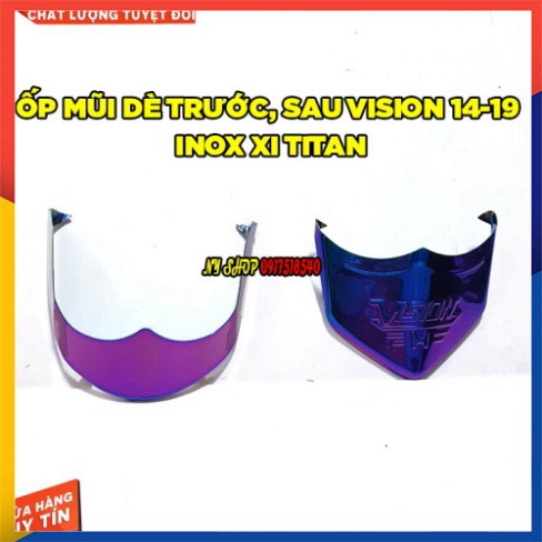 ỐP MŨI DÈ TRƯỚC, SAU HONDA SH VIỆT, WINNER X , AIRBLADE ,WAVE ALPHA,VISION,SIRIUS ( MÀU TITAN GIÁ 1 CẶP)