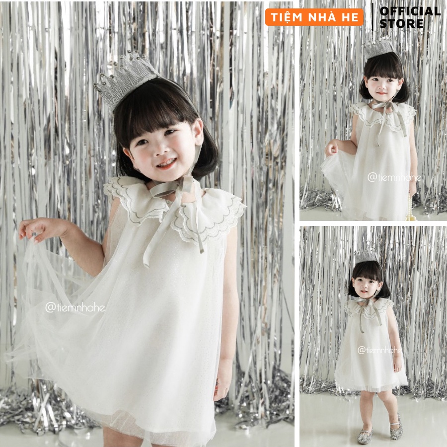 Vương Miện Đội Đầu Đính Đá Lấp Lánh Siêu Dễ Thương Cho Bé Gái Phù Hợp Tiệc Party Sinh Nhật Tiệm Nhà He