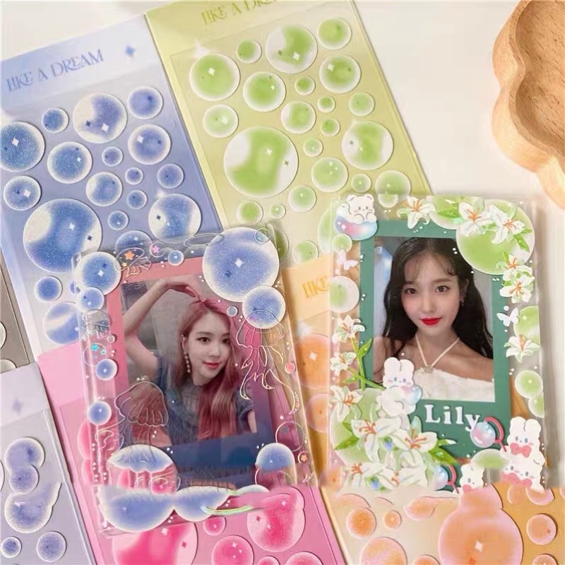 Sticker bong bóng dream_hình dán trang trí top,card