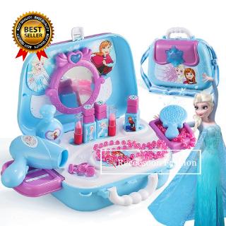 Frozen Princess Makeup Toys Set Pretend Play Birthday Gift For Girl Children Shoulder Bag Toy Educational Toys