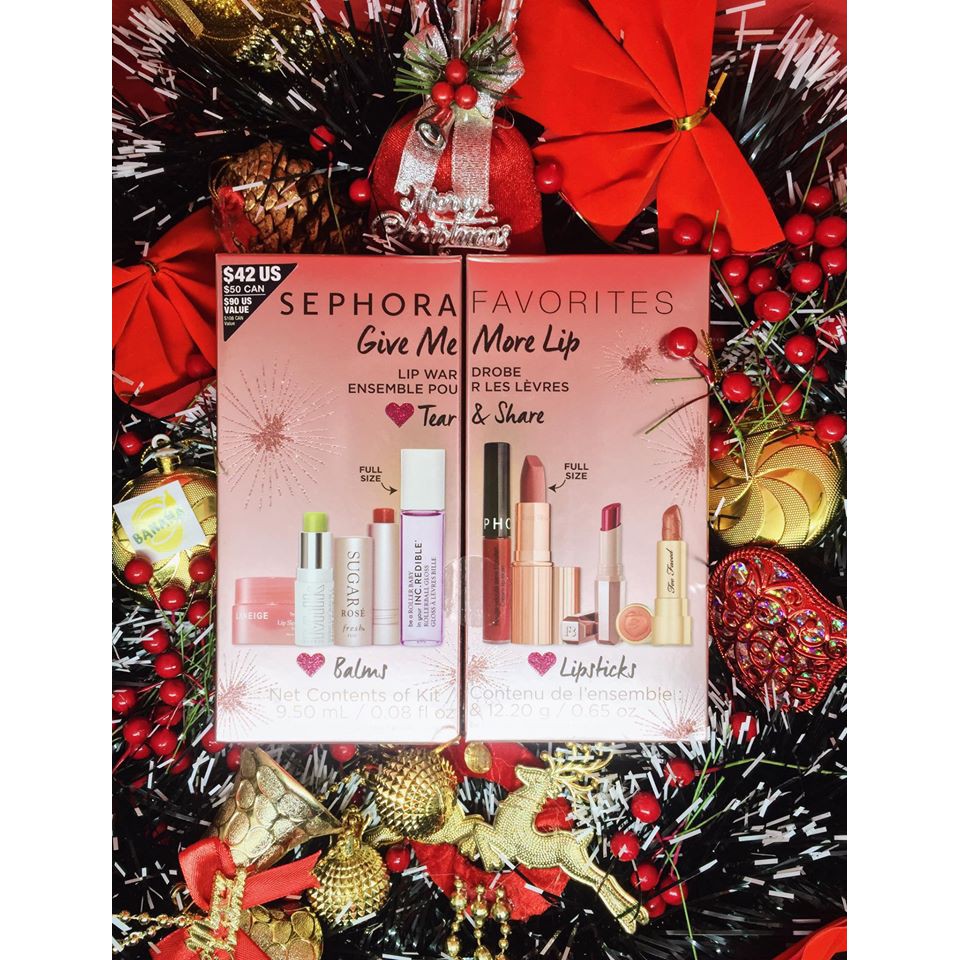 Set son Happpy Holiday from Sephora "Give Me More Lip"