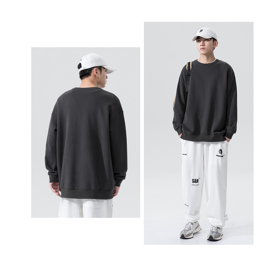 Áo sweater nỉ UNISEX nam nữ , áo nỉ sweater dài tay BASIC phong cách Ulzzang cặp đôi nam nữ form rộng oversize SWT4 | BigBuy360 - bigbuy360.vn
