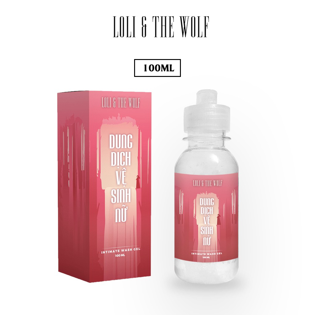 [Mã COSHOT24 hoàn 8% xu đơn 250K] Dung dịch vệ sinh nữ thành phần tự nhiên chai 100ml - LOLI & THE WOLF