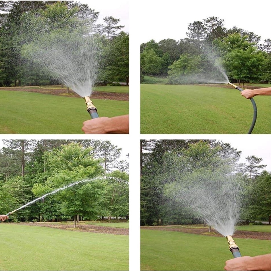 Đầu vòi xịt tăng áp lực nước mini .Vòi xịt nước tăng áp đa năng bằng đồng tưới cây rửa xe cực mạnh kèm đai siết ống