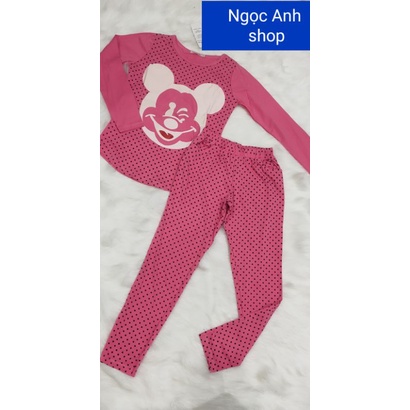 Bộ tay dài quần dài thun cotton 100% sale