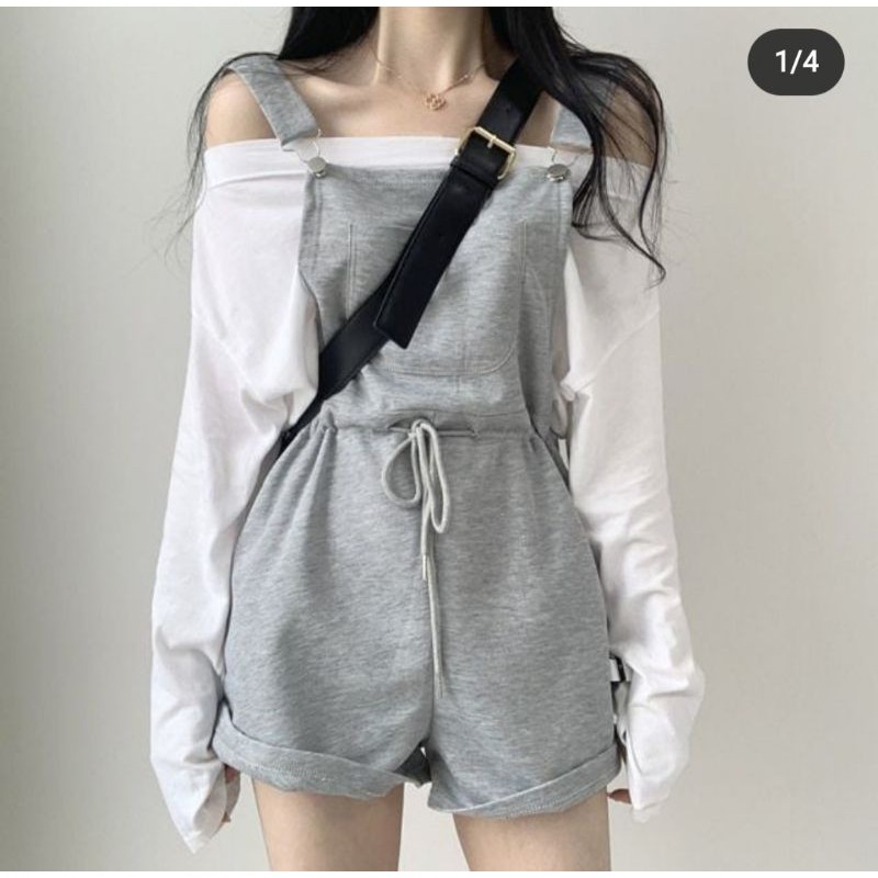 yếm quần xám