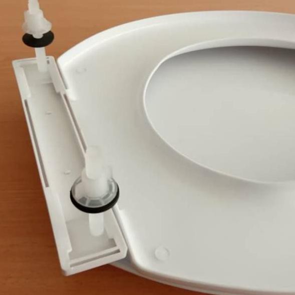 Bệ Ngồi Toilet Màu Trắng Phong Cách Mỹ