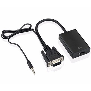 Cáp chuyển đổi vga sang hdmi có audio - hàng chất lượng - vga to hdmi