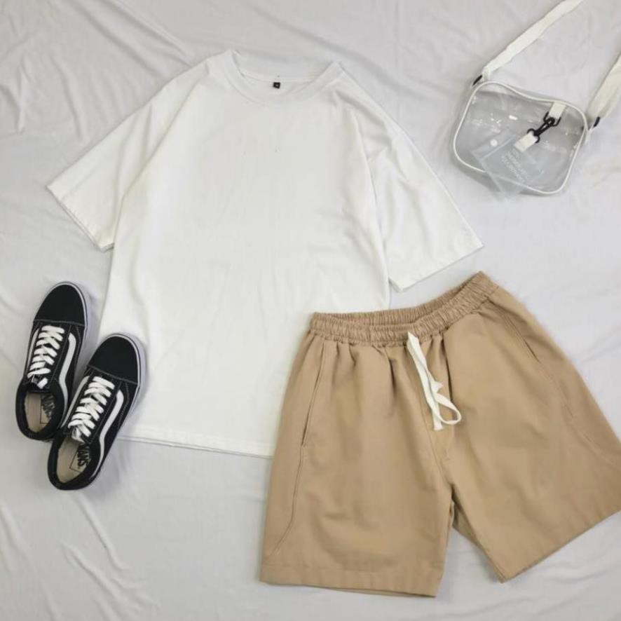 Quần SHORT KAKI VIỀN Nam Nữ Unisex