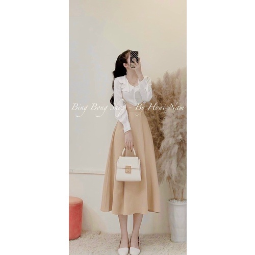 Đầm dự tiệc bigsize set đầm yếm siêu xinh đi chơi du lịch đều được BZ026