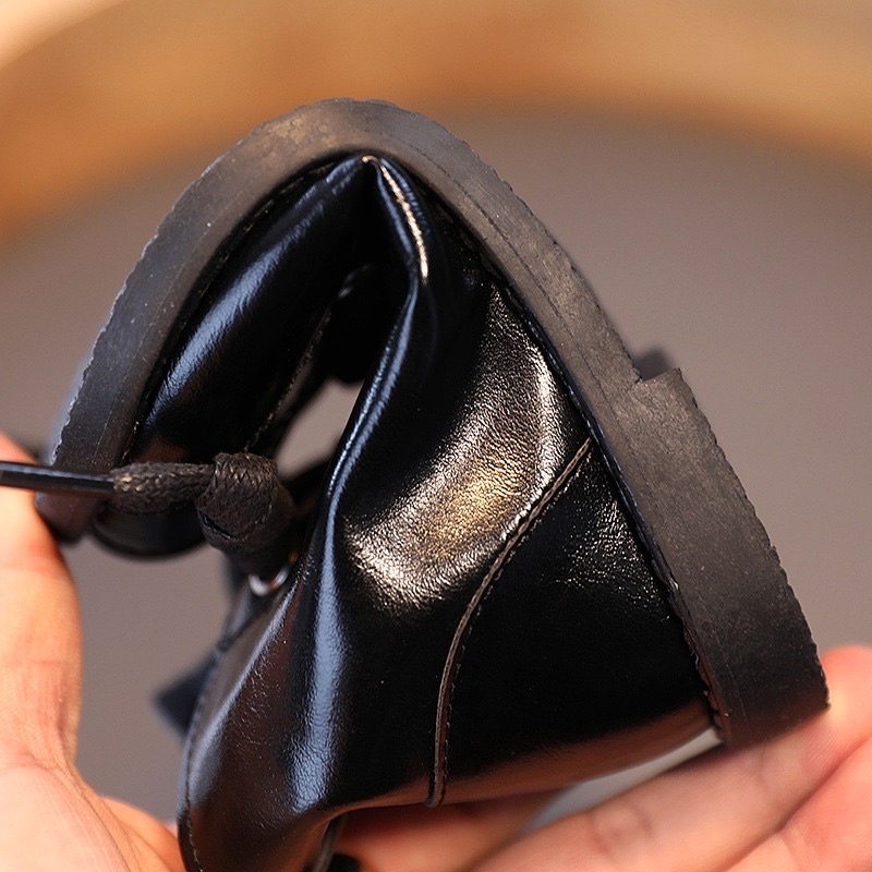 Bốt cao cổ, Bốt dây phong cách Hàn Quốc cho bé mã S377