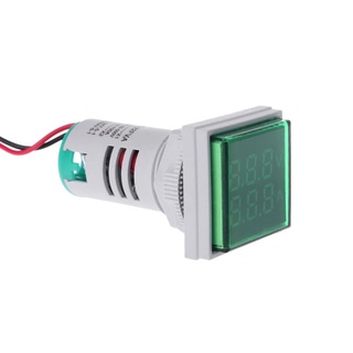 Square LED Digital Dual Display Voltmeter & Ammeter Voltage Gauge Current Meter