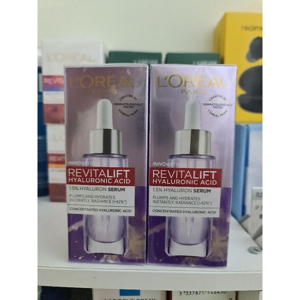 Serum siêu cấp ẩm sáng da Loreal Paris pure Hyaluronic Acid 1.5% 30ml