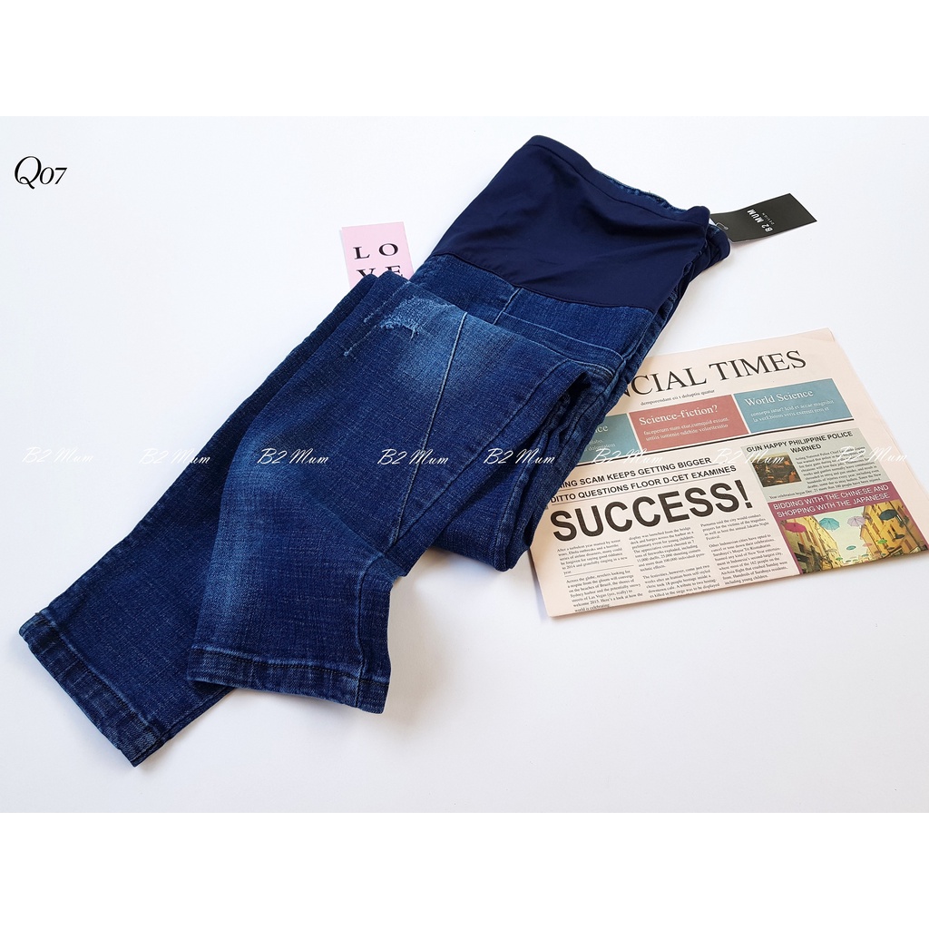 Q07 Quần bầu bò baggy cào xanh from rộng thoải mái 2 MUM