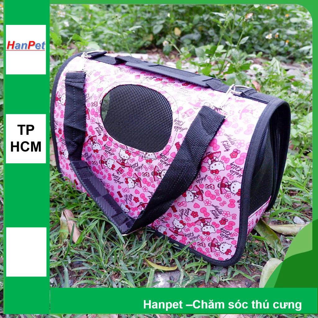 HCM- Túi Cứng - Túi Vận chuyển chó mèo thích hợp vận chuyển thú cưng  từ 1- 7kg (3 size) balo chó