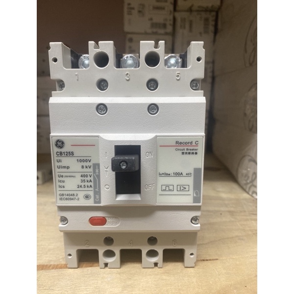 Cầu dao MCCB AC 3P bảo vệ ngắn mạch 100A 35KA- Tiêu chuẩn Châu Âu