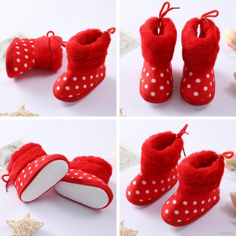 Giày bốt đế mềm chống trượt xinh xắn cho bé tập đi