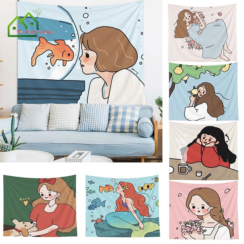 Thảm treo tường trang trí xinh xắn phong cách Bắc Âu