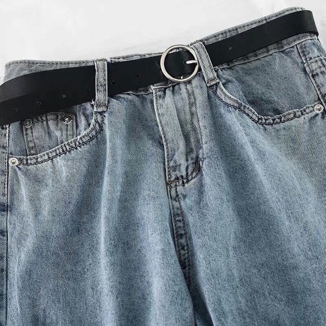 Quần baggy cơ bản màu xanh cát