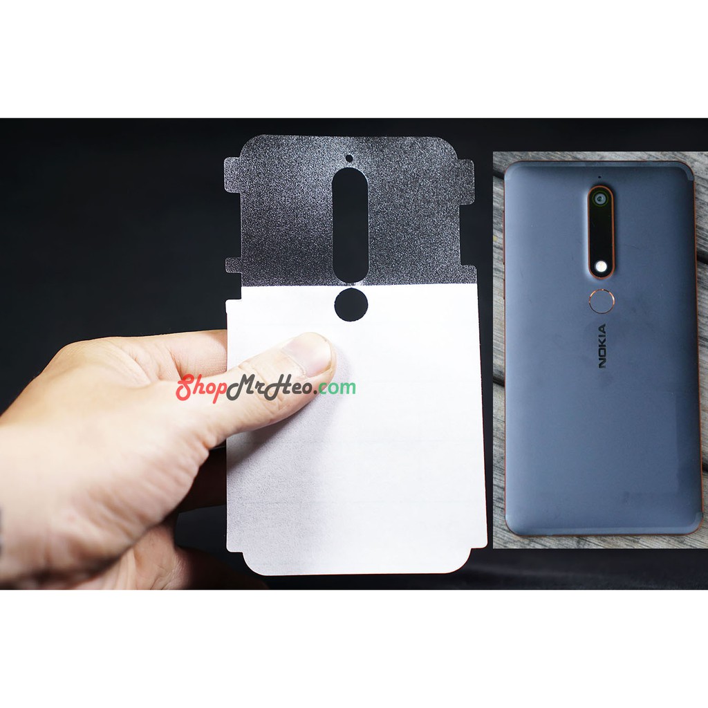 Bộ 3 Skin Dán Mặt Lưng Vân 3D Nokia 6 2018 - Nokia 6.1