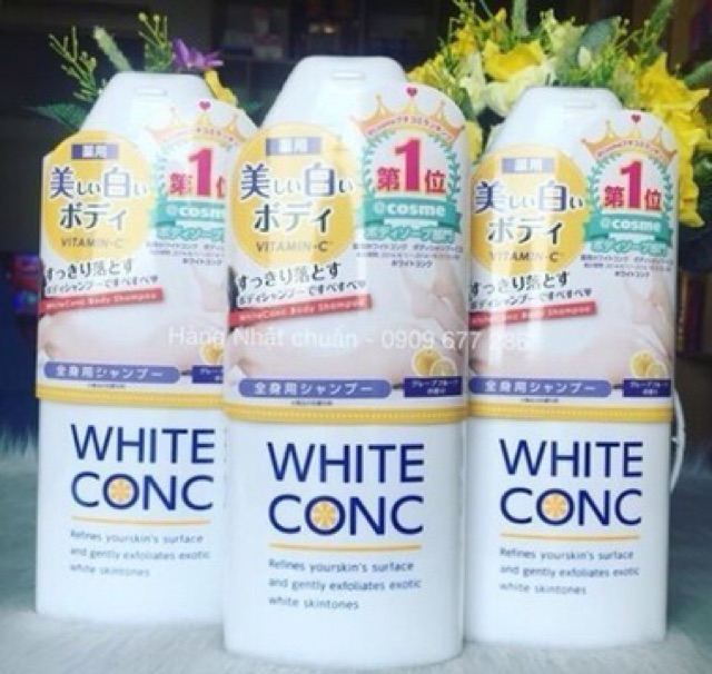 Sữa tắm trắng da của Nhật  WHITE CONC BODY VITAMIN C 360ml