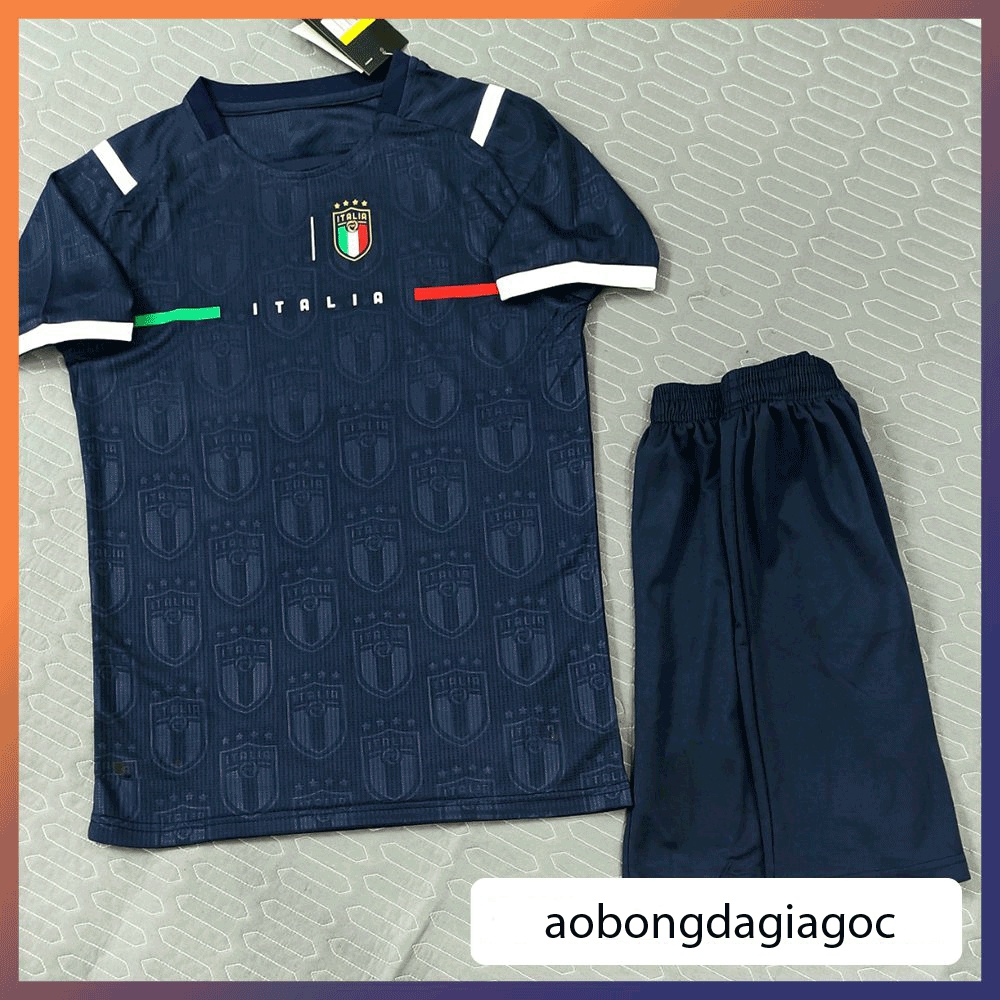 Áo bóng đá Thun lạnh Italia tím than đẹp tuyệt vời