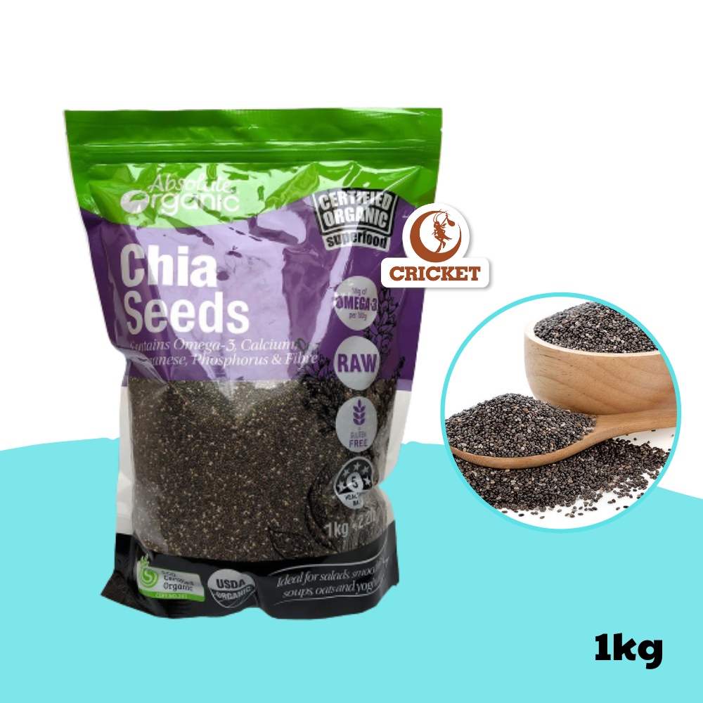 Hạt Chia Úc Absolute Organic Hữu Cơ Chuẩn Chất Lượng Hàng Nhập Khẩu Chính Hãng - 1kg