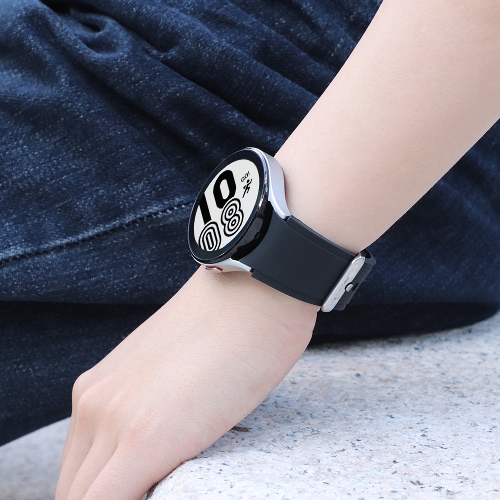 Dây Đeo Thay Thế 20mm Bằng Silicon 46mm 42mm Cho Đồng Hồ Samsung Galaxy Watch 4 40mm 44mm