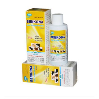 Benkona 100ml - Trừ nấm bệnh, vi khuẩn, virus trên cây trồng, xử lý giá thể trồng lan
