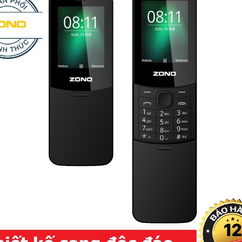 Điện thoại di động ZONO N8110 (2.4inch) 2 Sim - Bảo hành 12 tháng