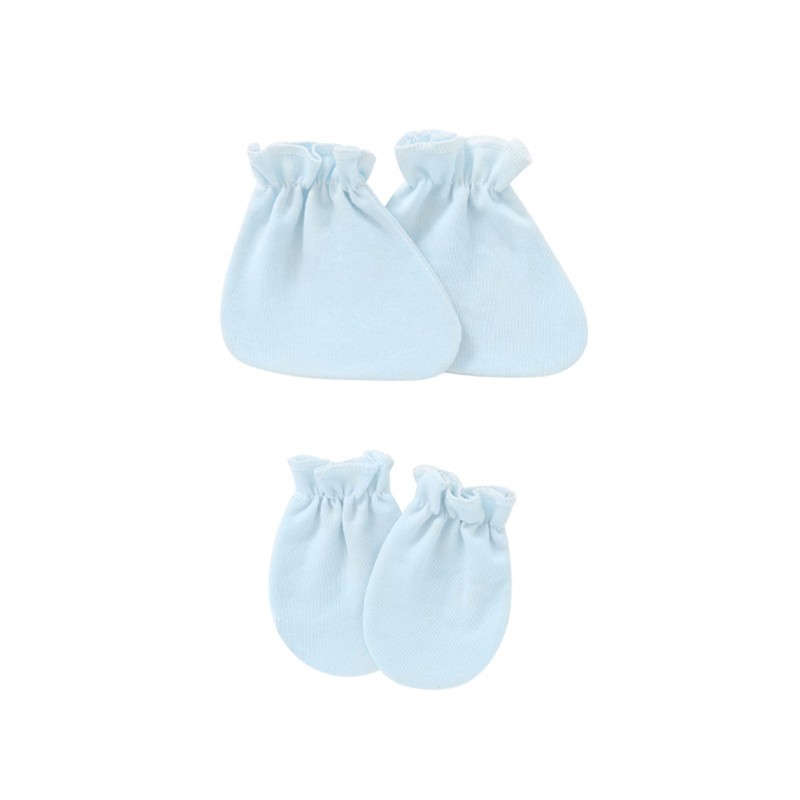 (Hàng Mới Về) Set 2 Cặp Vớ Cotton Mềm Bảo Vệ Bàn Chân Chống Xước Cho Trẻ Sơ Sinh