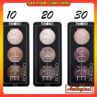 Phấn mắt Catrice Deluxe Trio Eyeshadow 3 màu mềm mịn như nhung