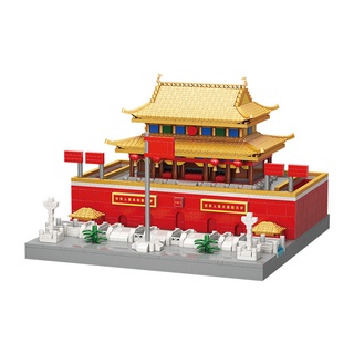 Quảng trường Thiên An Môn-Hạt khoan siêu nhỏ-Mô hình toà nhà cổ kính-Chế độ xem phố-Đồ chơi giáo dục-Cung điện loạt-Khối toà nhà lắp ráp-Quà tặng